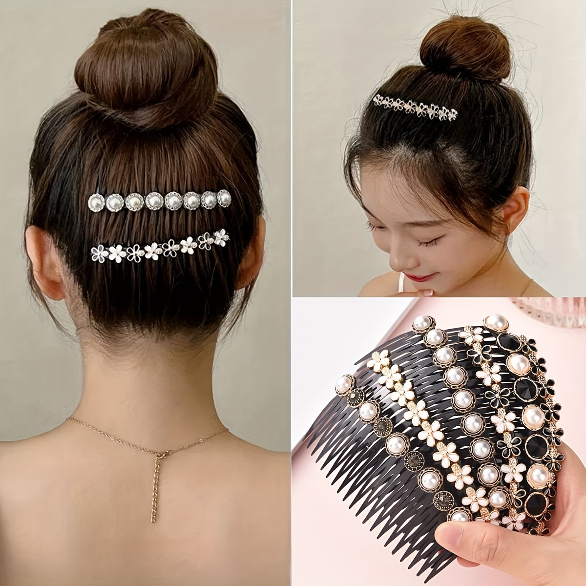 

6pcs And Combs Set - For Women - Twist - Styling Accessories For - Decorative & Accessories 300g