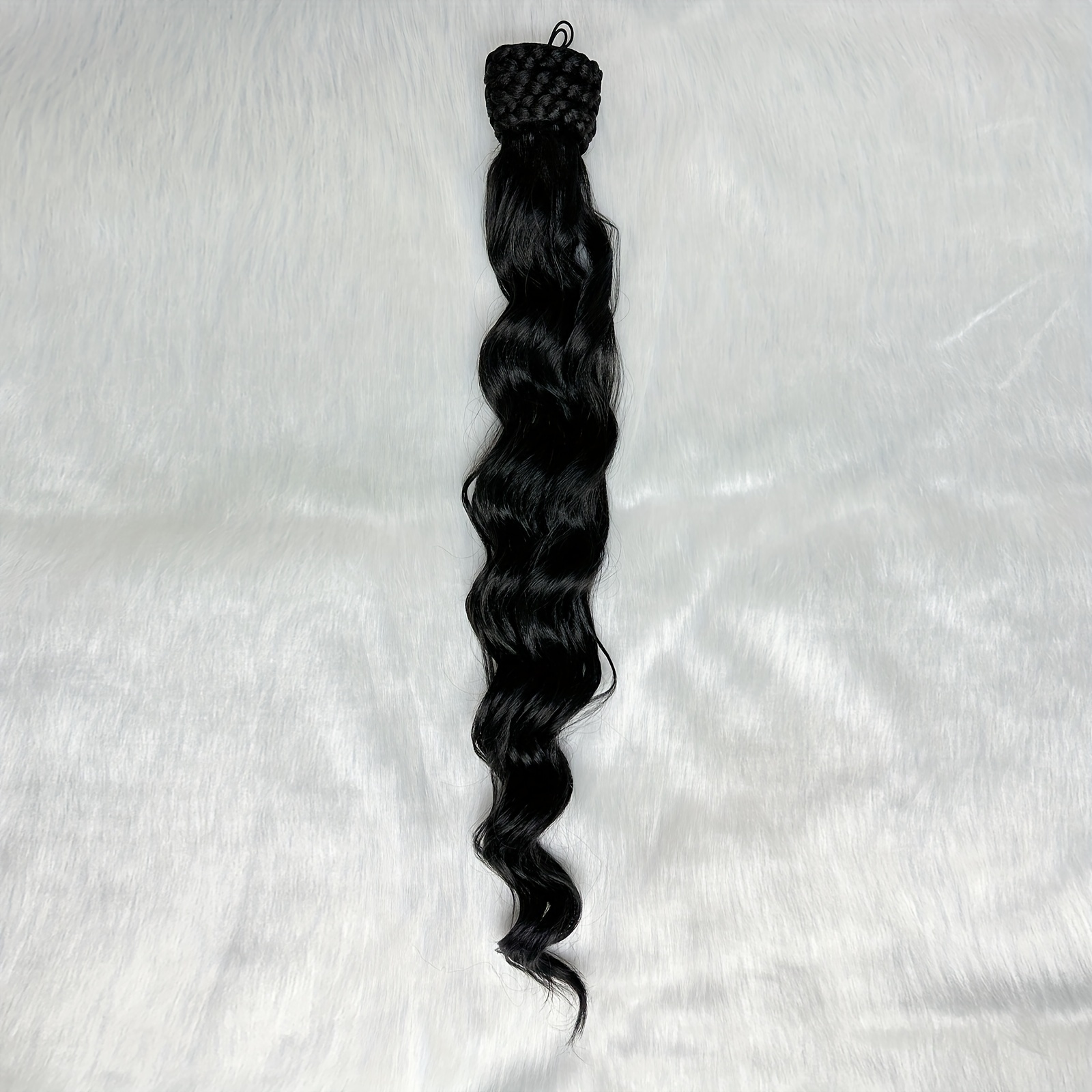 elegant body wave ponytail extension versatile synthetic hairpiece for   details 5