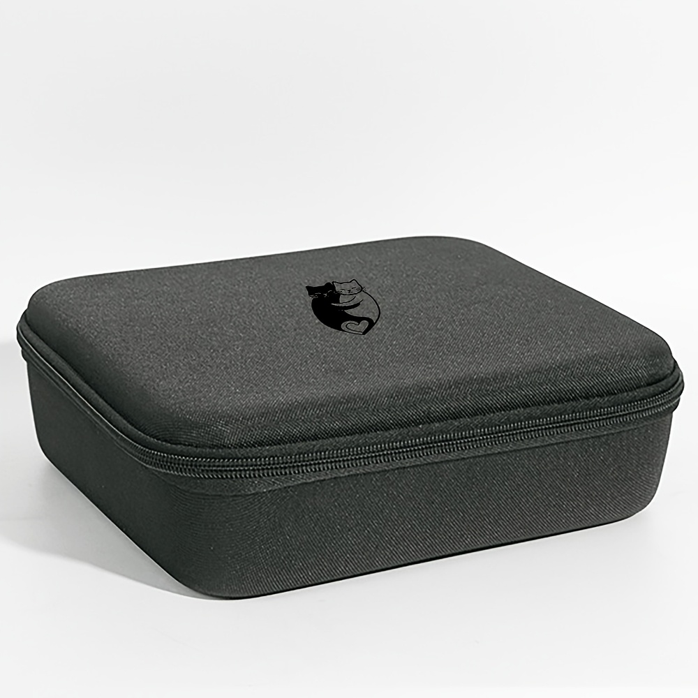 Scratch-Resistant Tool Bag with Black and White Cats Pattern