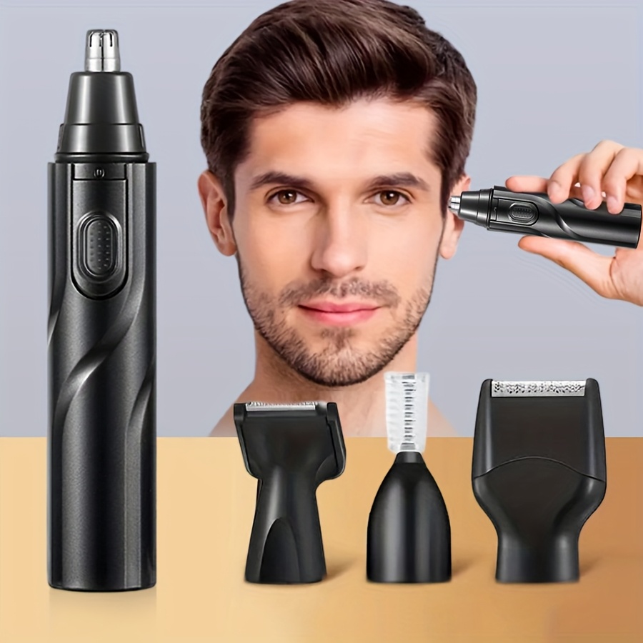 4 in 1 professional grooming kit with nose hair trimmer eyebrow trimmer sideburns trimmer and fine shaver mens personal care tools   1 aa battery battery not included portable and   best gifts for men Product details 0