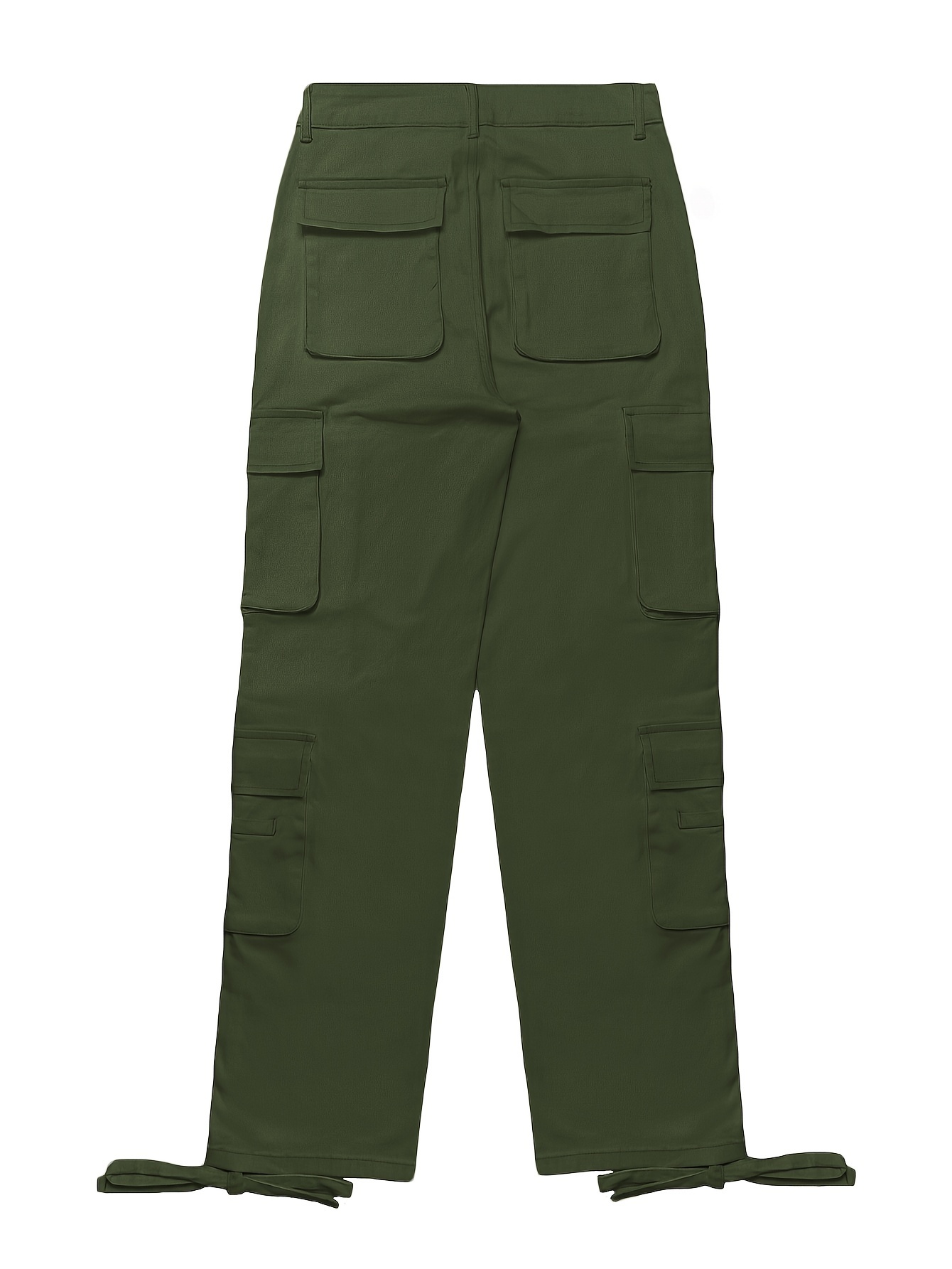 Buy Regular Fit Solid Trouser with Side Pocket Green For Women