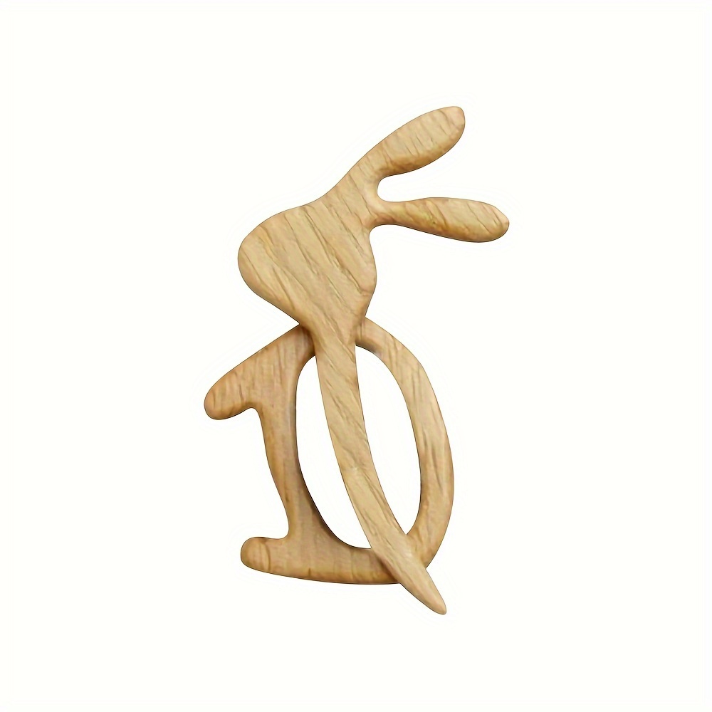 3 5pcs wooden animal pattern brooch creative fashion wooden animal brooch wooden animal needle sweater clip wooden brooch   animal brooch sweater clip details 9