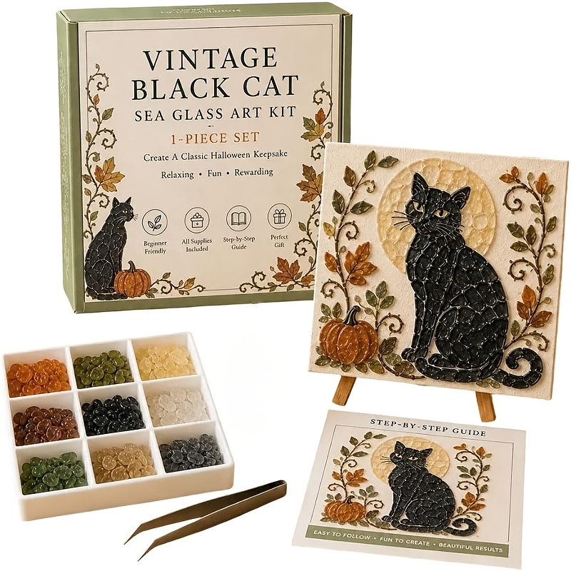 Halloween Series Sea Glass Art Set for Beginners
