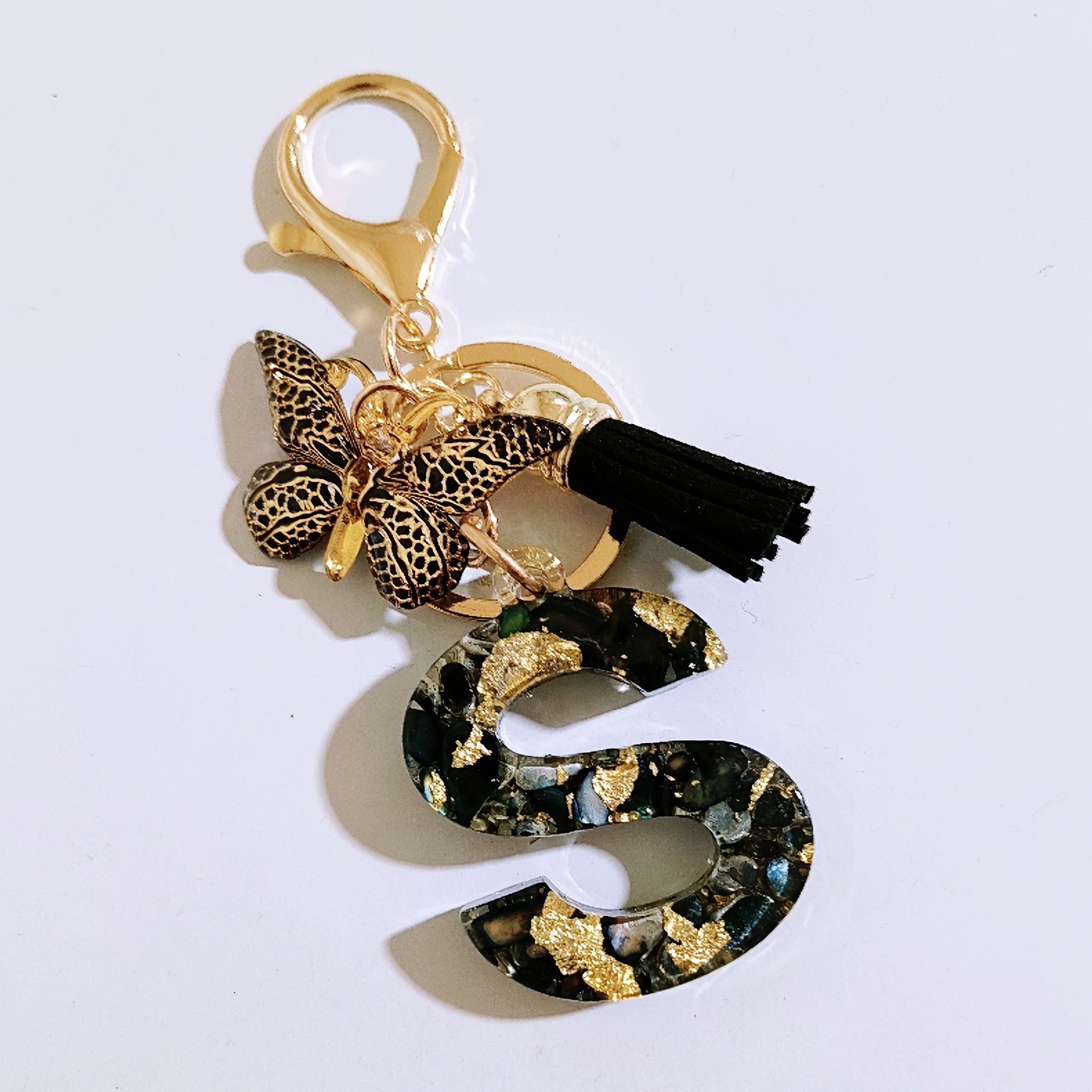 TEMU Keychains Featuring Cute Letters With From, Outdoor Leisure Bag Additions, Perfect For Holiday Or Birthday Gifts, Ideal For Women's Everyday Use