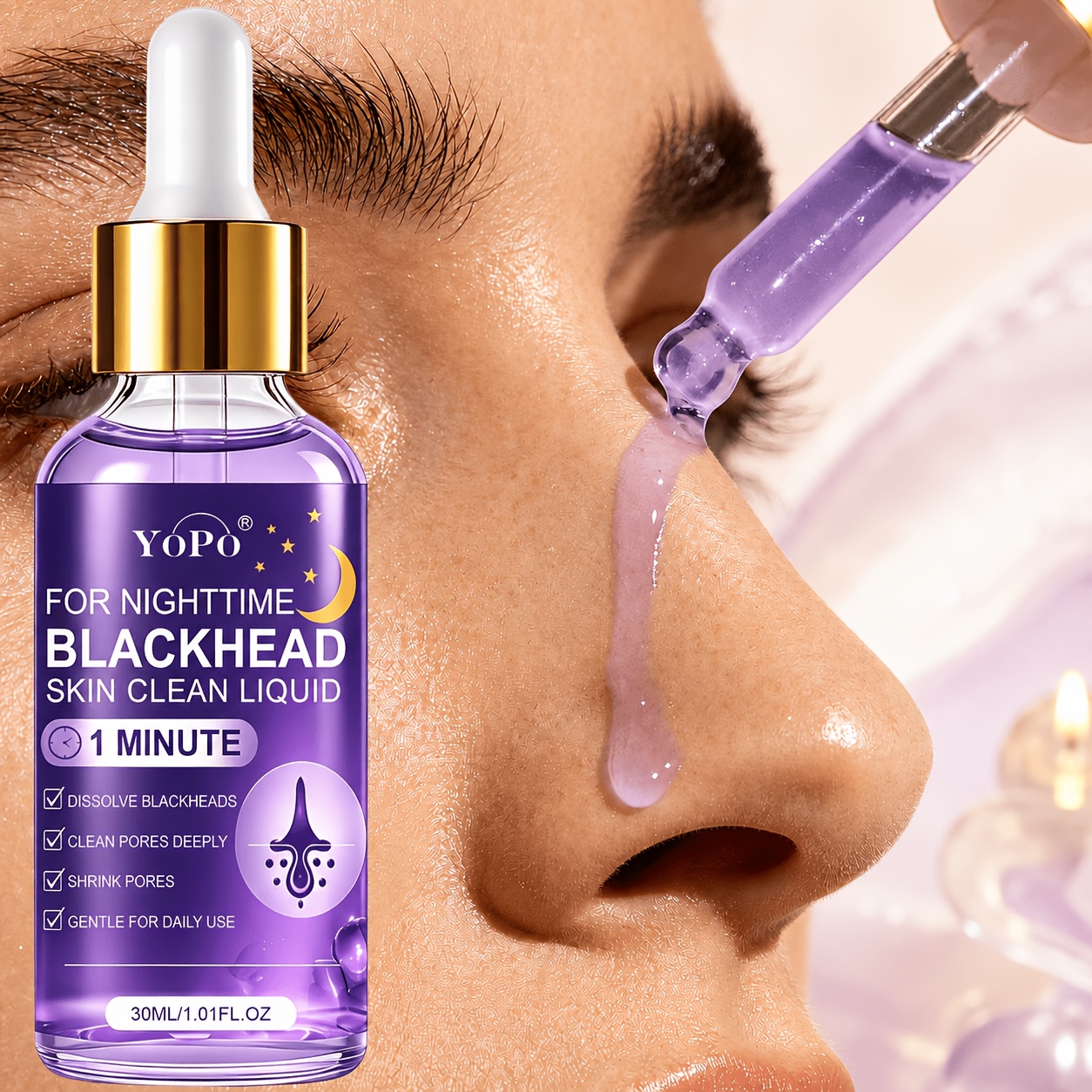 Image of [for Blackheads & ] Clean Liquid - Pore Tightening & Deep Exfoliating, & Removal, Compatible For All Light Beige Types, Suitable For Oily Light Beige, Deep Moisturizing To , Pores, 30ml.