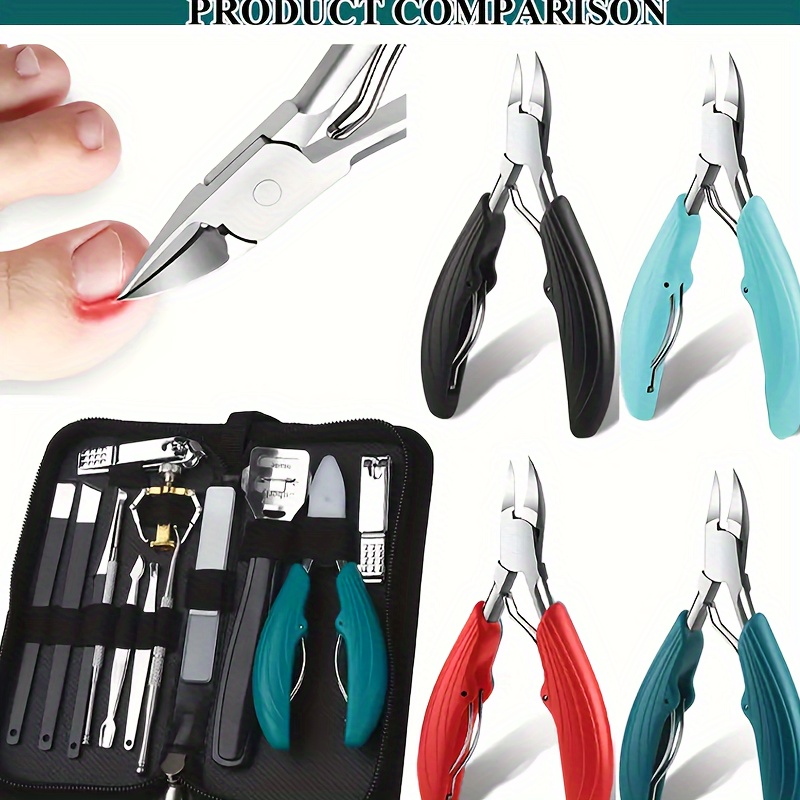 Nail Clipper Nail Art Tool Set Portable Travel Case Cuticle - Temu ...