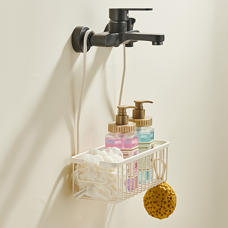 

A Bathroom Shelf, A Shower Head Holder, Suitable For Hanging Shower Gel And Shampoo In The Shower Room Toilet.