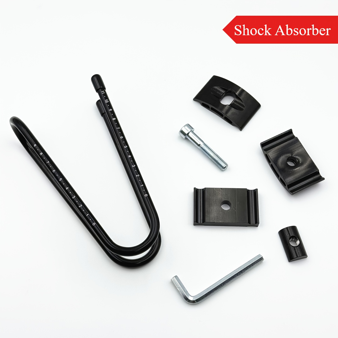 E-shop 1 Stück Fahrradsattel-Dämpfer – Hochfester Edelstahl, Höhenverstellbarer Sattelkissen für Renn-/Mountainbikes & mehr, Einfache Montage |