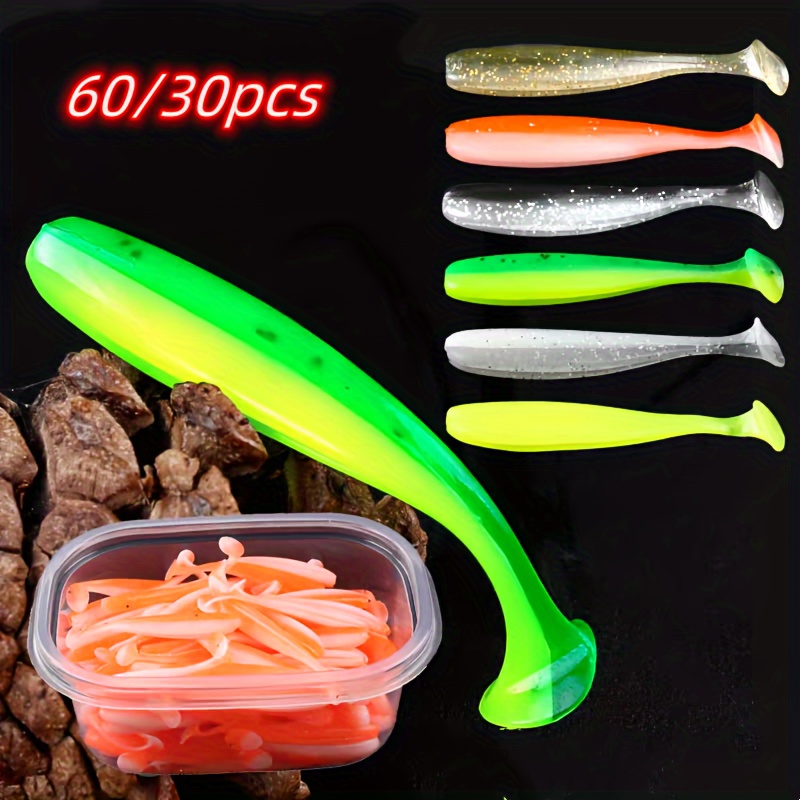 10/50/100pcs 3.54/4.72in Soft Baits, Paddle Tail Swimbaits, Bass Fishing  Baits For Freshwater And Saltwater