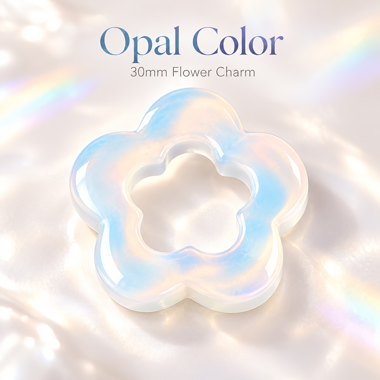 30Mm Hollow Flower Charm Pendant for Jewellery Making