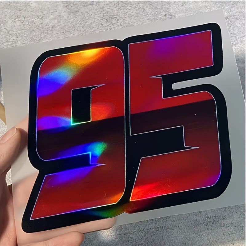 Image of Waterproof And Uv-resistant Red Vinyl Stickers, Suitable For Motorcycles, Cars, Guitars - Durable Pvc Fuel Tank, Body, Windshield Decals