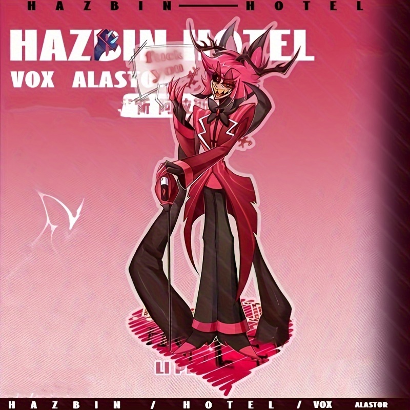 * Acrylic * Figures, Alastor &amp; Vox *, Double-Sided Print Collectible Acrylic Stands