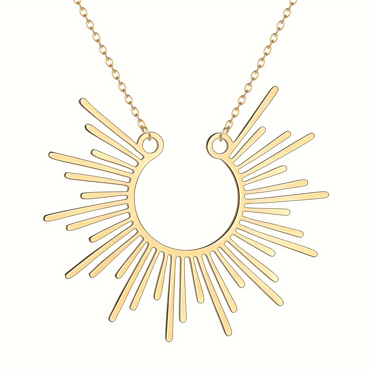 

Collier Pendentif Chic Soleil - Acier Inoxydable, pour Tous & , Cadeau Idéal pour des Mères, Collier Mignon