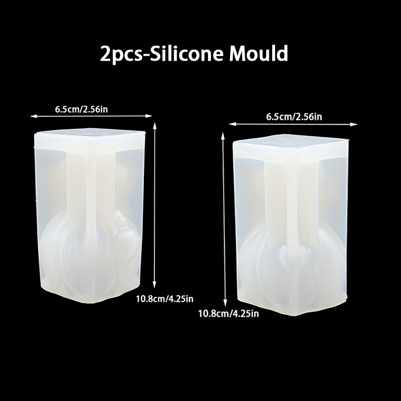 Image of 2pcs Garden Silicone Moulds Resin Moulds Handcrafted Silicone Mould With - Decorative Sculpture Ideal For Candle Making And Home Decor Home Decor Items | Artistic Design | Exquisite Ornaments
