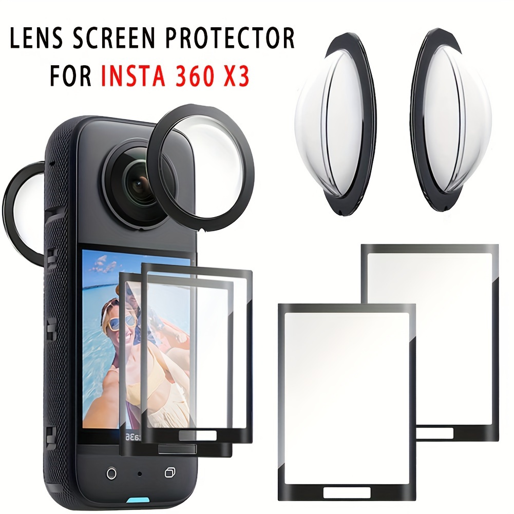 Careflection Insta 360 X3 Sticky Lens Guard Screen Tempered Film