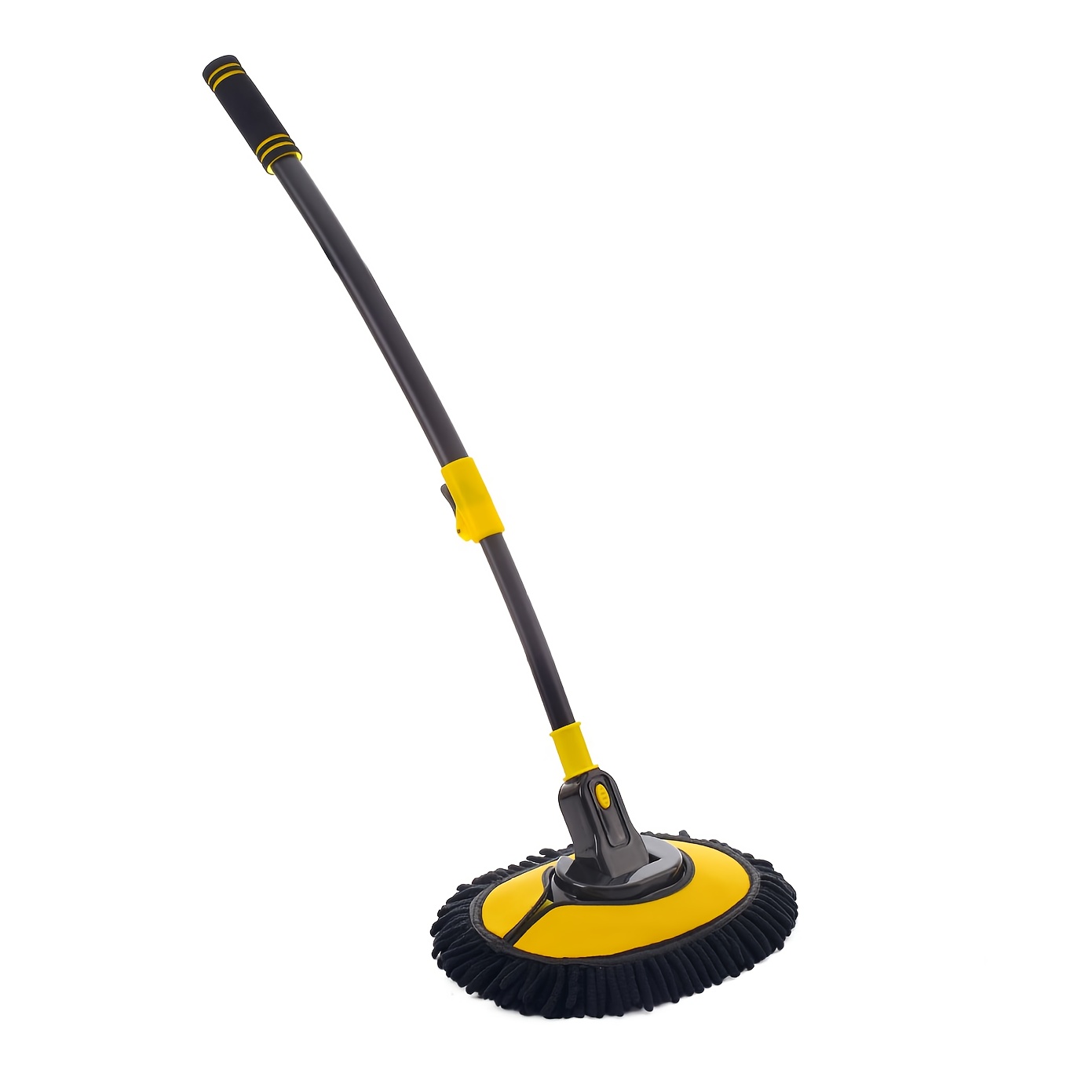 TEMU High-quality Extendable Car Cleaning Mop With Microfiber Chenille Brush &ndash; Adjustable, Long-handled, For Effortless And Scratch-free Washing