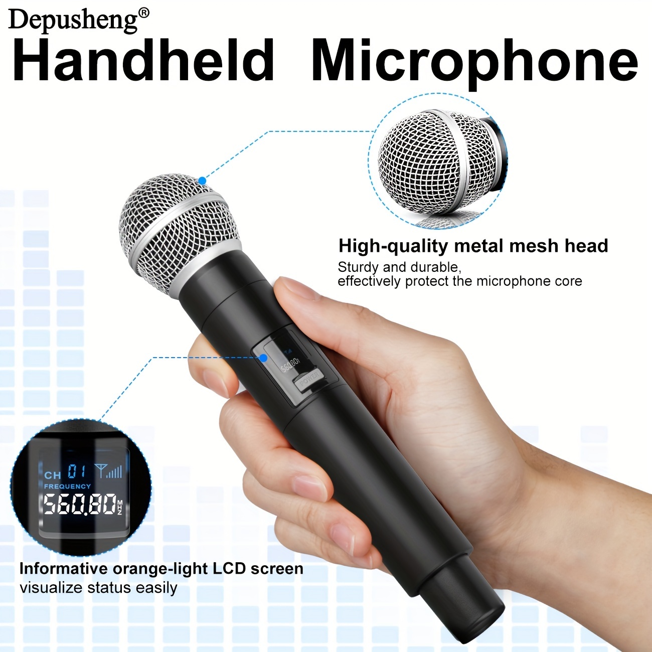 Depusheng X2 Professional Wireless Microphone Dual Portable - Temu