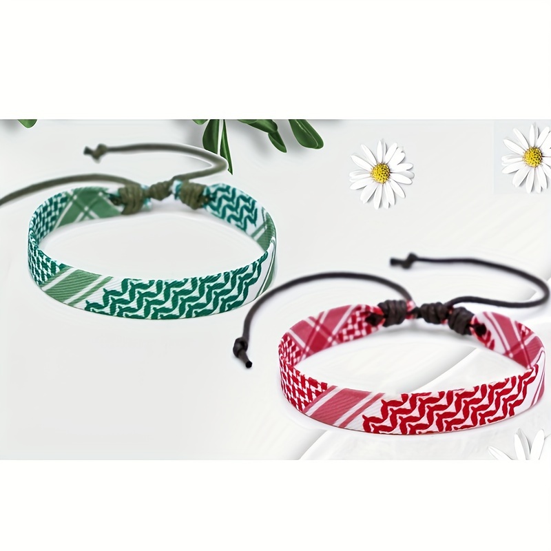 4pc Handcrafted Traditional Woven Bracelet Set