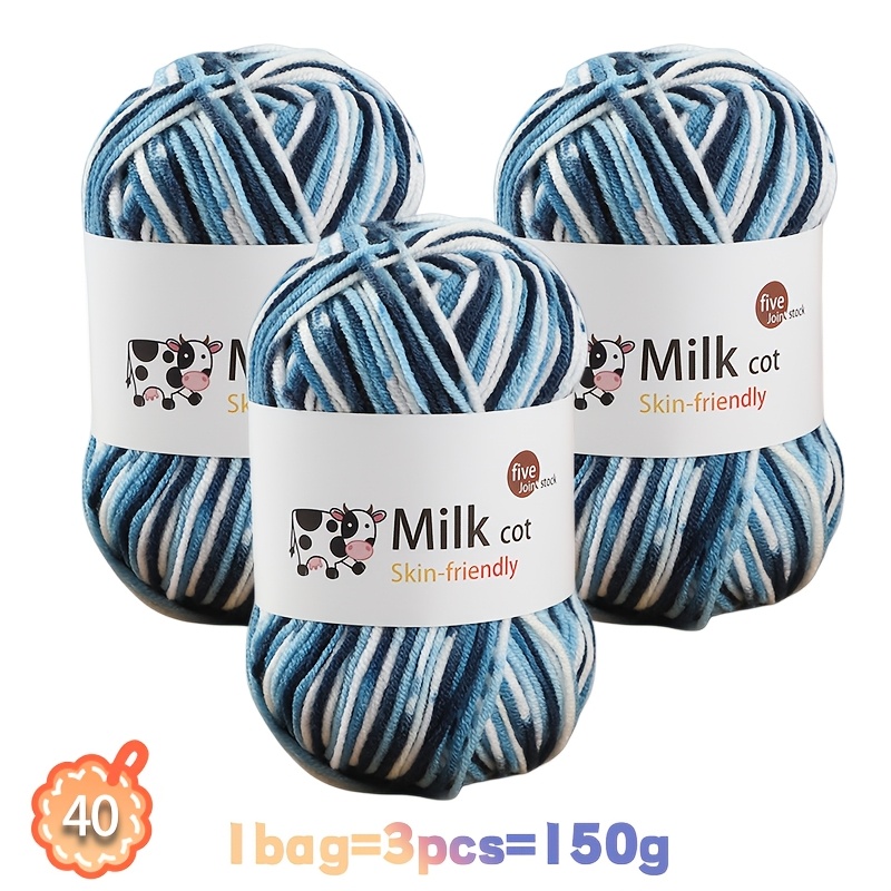 Barvita tie-dye prelivajoča se preja za ročno izdelana DIY pletenje. Primerna za pletenje toplih puloverjev, kape, šal, jakn, šalov, plašče
