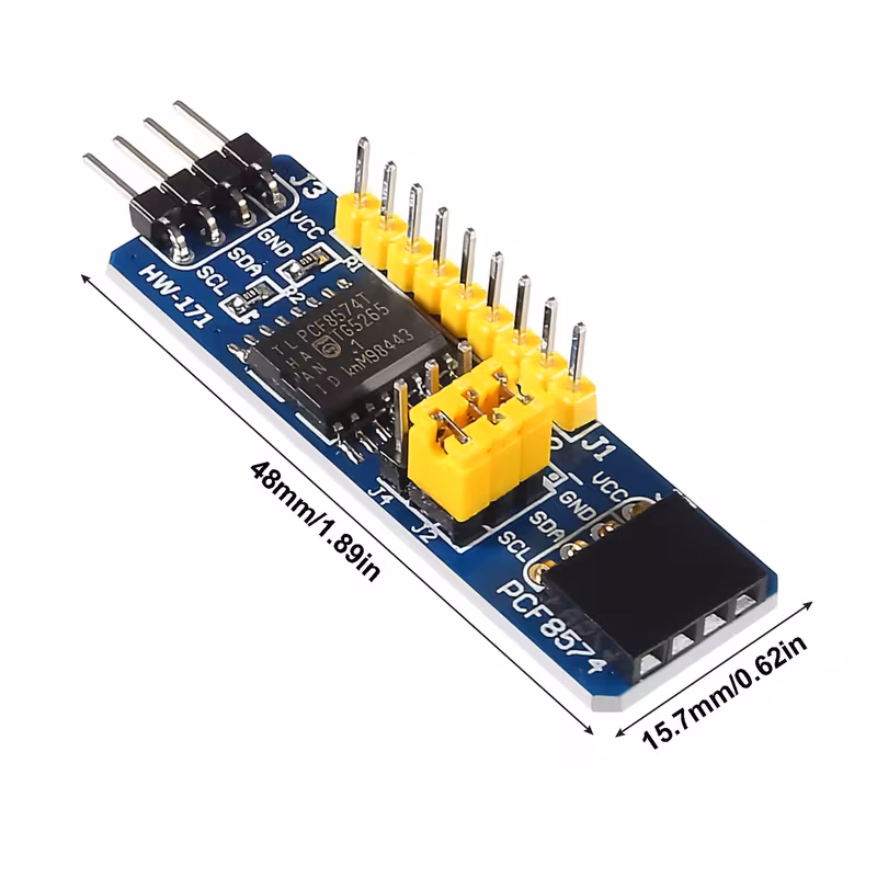 4/2/1 יחידה pcf8574t pcf8574 לוח הרחבת io מודול מוצר לוגי i2c מודול הרחבת io מודול הרחבת i/o מודול פיתוח בדיקת רכבת i2c, מממש פונקציות מרובות של ממשק i/o, מתאים ל-avr, arm, וכו פרטי מוצר 5