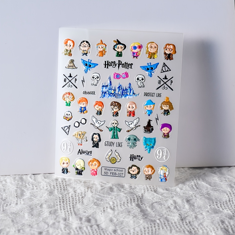 Image of Authorized Harry Potter Nail Stickers, Harry Potter Cartoon Cute Stickers, Nail Sticker Sheets, Small Pattern Decorative Stickers, Art And Crafts