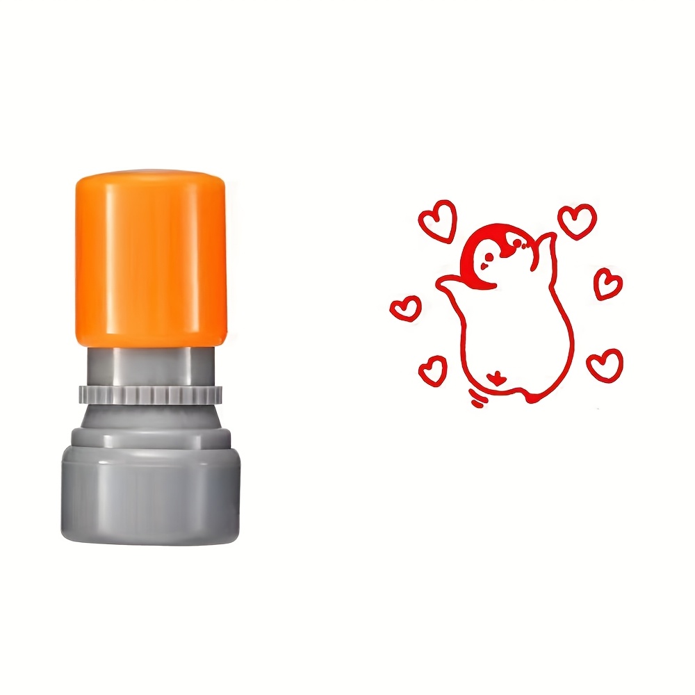 Self-inking Penguin Stamp Album Diary Decoration Daily Reward Photo Light-sensitive Seal