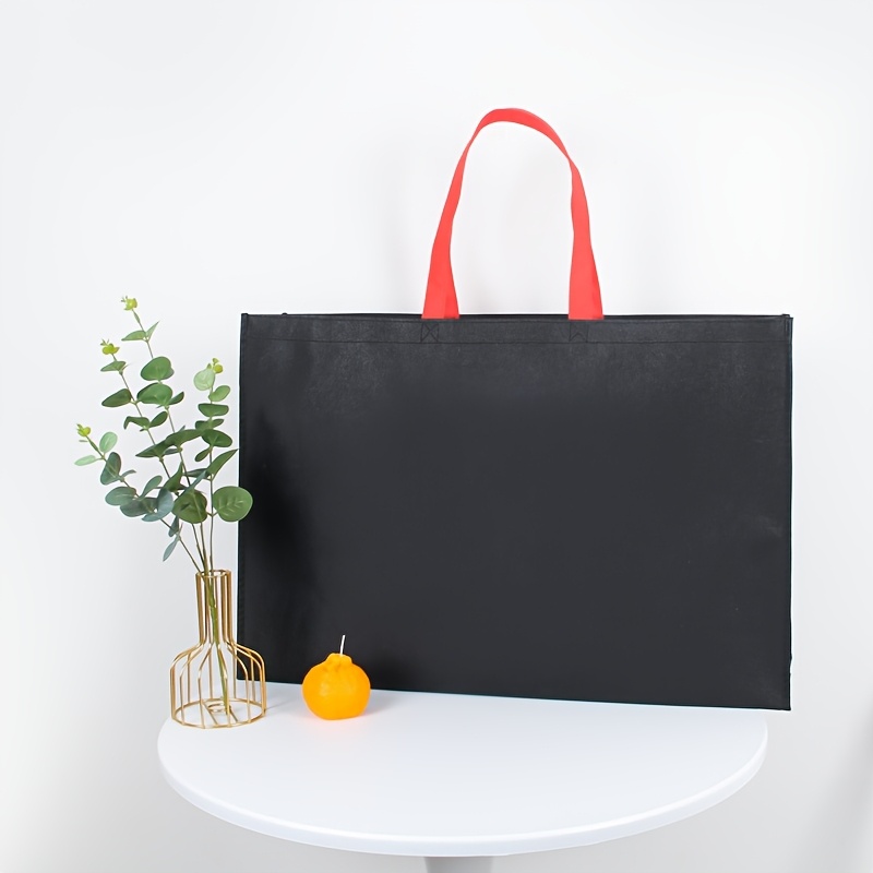 Image of Large Reusable Non-woven Handbag Suitable For Gifts, Parties, Weddings & Everyday Use - Spacious Tote Bag With Sturdy Handle, Ideal For Birthdays, Holidays, Events (grey//)