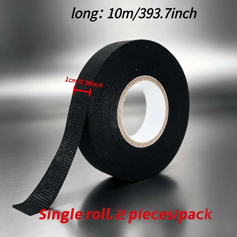 TEMU 2 Rolls Of High-strength Heavy-duty Cloth Tape, High , Long-lasting , Insulation, And High Temperature Resistance. Suitable For Car Wiring