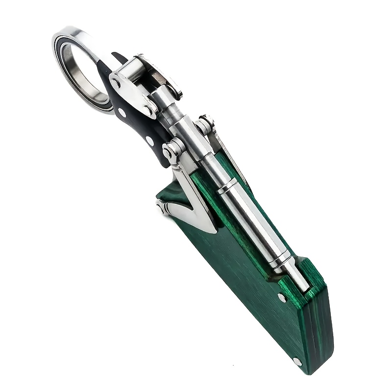 1pc multifunctional stainless steel edc knife with green wooden sheath     grind     design for outdoor camping bbq fishing everyday use   gift for christmas thanksgiving easter valentines day     knife ergonomic grip stainless steel blade camping accessories details 5