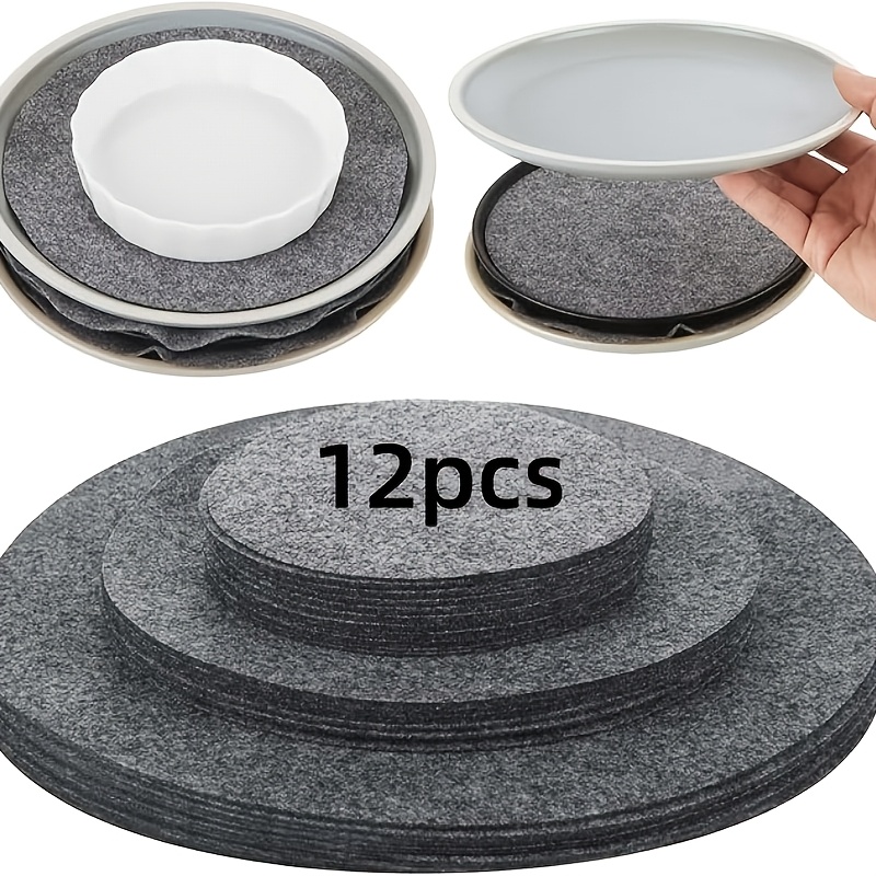 12-piece Set [complete Set Of 3 Sizes] Heat-resistant And Scratch-proof Pads, Cookware Not Included, Protects Your Cookware And Tableware