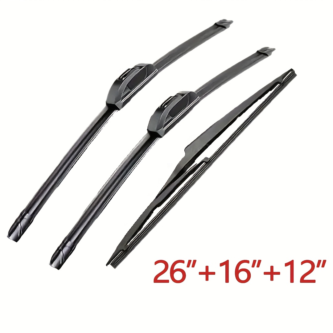 TEMU For Rav4 Xa5 2019-2023 Windshield Wiper Blade Set, Universal, High-performance Natural Rubber Wiper Blades