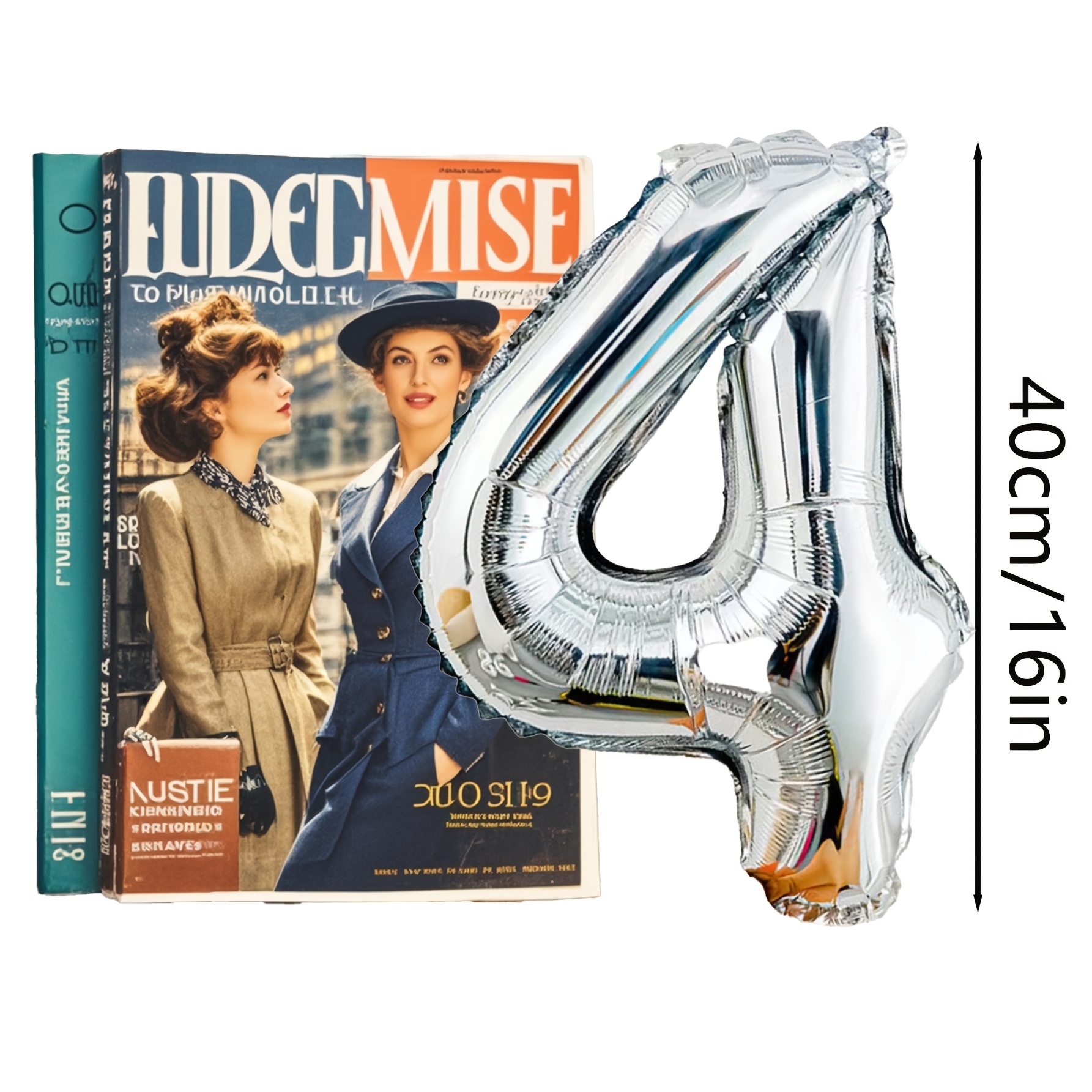1pc Silvery 16-inch Aluminum Foil Number Balloon - Perfect For Birthday, Anniversary & Graduation Parties, Halloween Decorations, Christmas Decorations