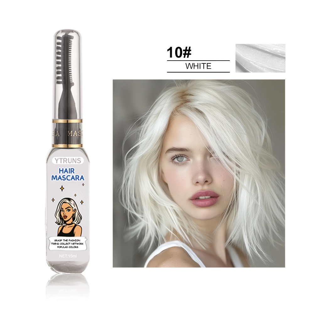 Image of Temporary Hair Color Mascara 13 For Instant Highlighting Styling Washable Hair Dye For Party, Festival, Cosplay Daily Look Application, Non-sticky Quick Dry Formula, 15ml Each