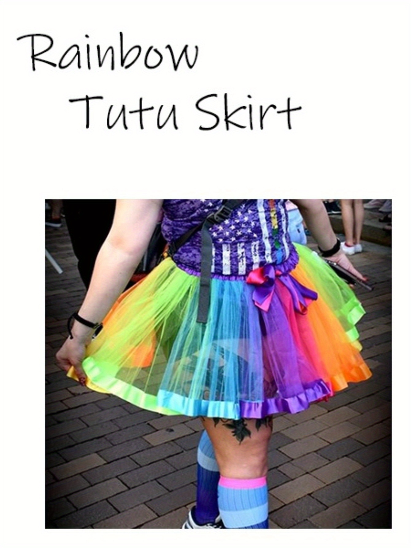 party festival outfit womens pink rainbow tutu skirt dress - Temu Czech  Republic