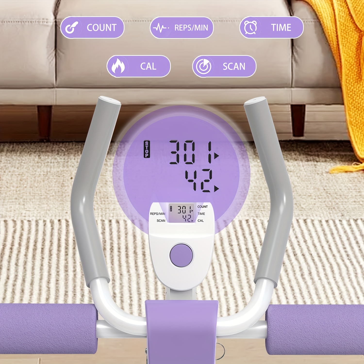 SRIFY Dual Hydraulic Rower, Foldable Squat Machine, Ab Trainer, With Resistance Bands, Quiet Cardio Machine, 6-in-1 Multi-Functional Full-Body Strength Training Equipment For Core, Arms, Abs, Glutes, Legs, Shoulders, Home Gym Low-Impact Excerise, Without Battery