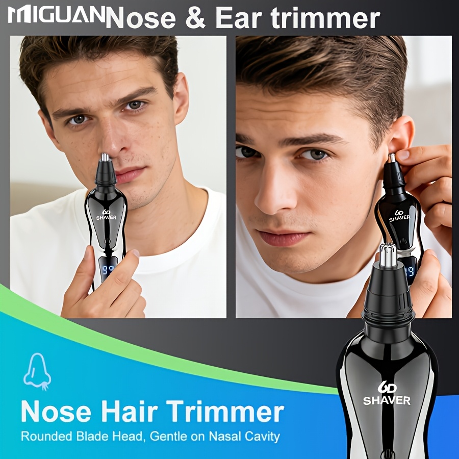 Electric Razor for Men, 3in 1/ 4in 1 Electric Shaver Nose Hair Trimmer USBRechargeable Portable Razor 3D Floating Blade Digital Display ShavingBeard Machine