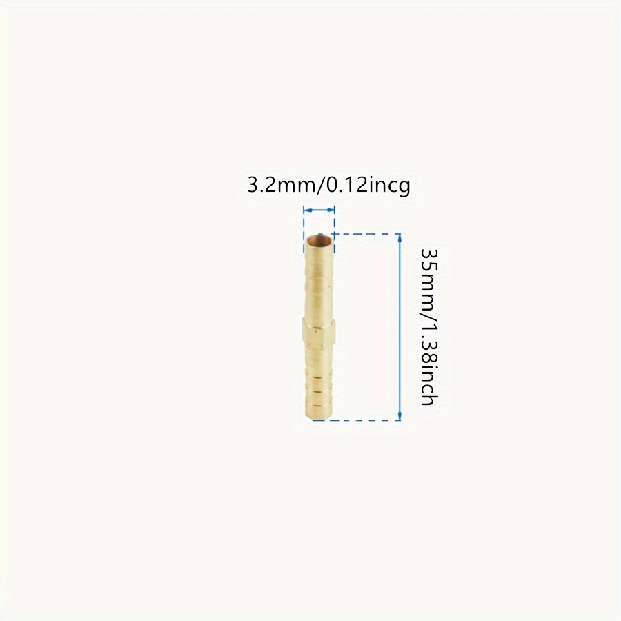 Straight Connectors With Barbed Hose Fittings Suitable For Connecting Water Pipes, , And Pneumatic Fittings, With Outer Diameters Of 3mm, 4mm, 5mm, 6mm, 8mm, 10mm, 12mm, 14mm, 16mm, 19mm, And 25mm