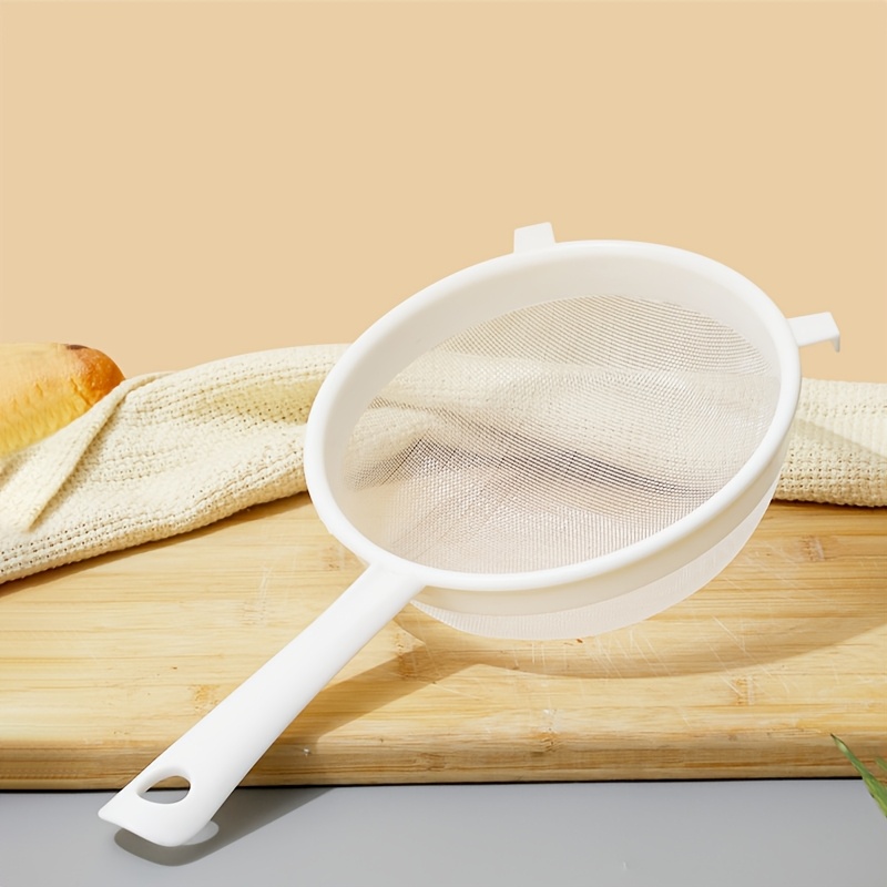 

Plastic Strainer, Fine Mesh Sieve For Flour, Soy Milk, Juice - Food-safe Filtering Funnel Tool, Bpa-free Material, Essential Cooking Accessory