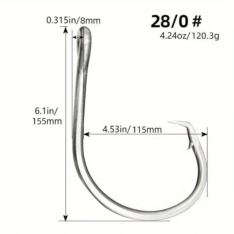 20 0 24 0 28 0 premium jumbo hooks large fish fishing gear - Temu 20 0 24 0 28 0 premium jumbo hooks large fish fishing gear - Temu