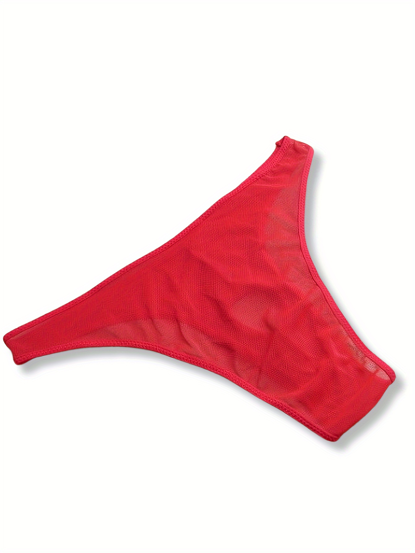 Cheap Ice Silk Girls Panty Women's Sensual Spaghetti Straps Breathable  Cotton Crotch Low Waist Lace Edge Panties
