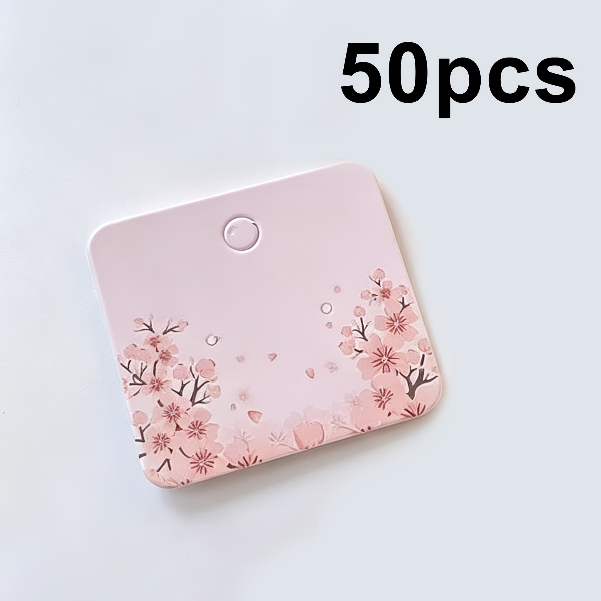 TEMU Design con motivo a fiori di ciliegio rosa, Carte per confezionamento accessori, Carte espositive per orecchini, Forniture per esposizione e