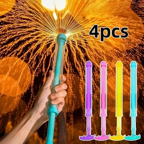 set of 4 water gun toys with fireworks romantic fireworks water guns and high pressure spray toys in purple and green