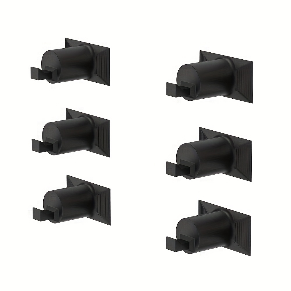 6pcs Soundproof Panel Hooks 14mm Recess Coat Hook/key Hook For Acoustic Panels Rust-resistant Practical Hooks Hole-free Hooks Ideal For Home Organisation And Modern Decor, Utility Hooks