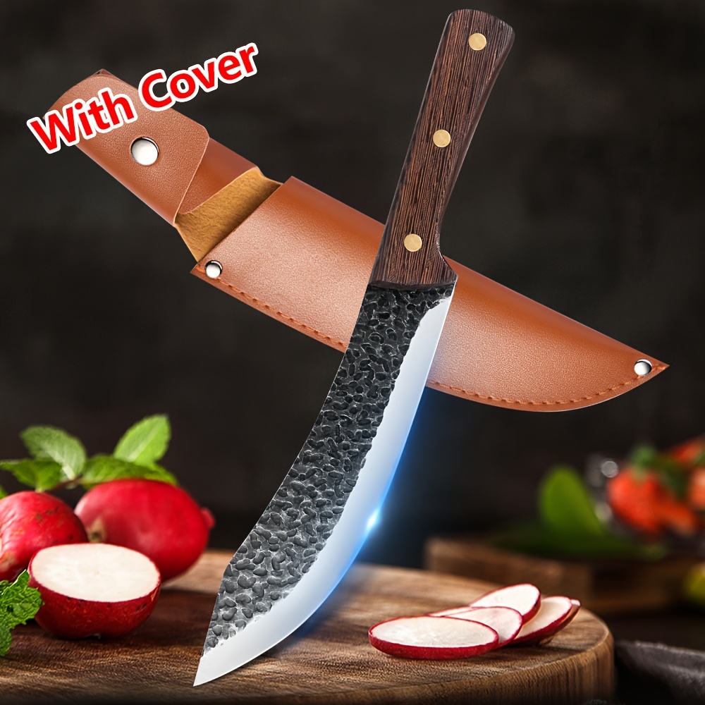 TEMU Hand Butcher Knife, Boning Knife, Scabbard, Japanese Knife, Fillet Chef Knife, , Kitchen Knife, Men's Knife, For Kitchen, Camping, Barbecue,