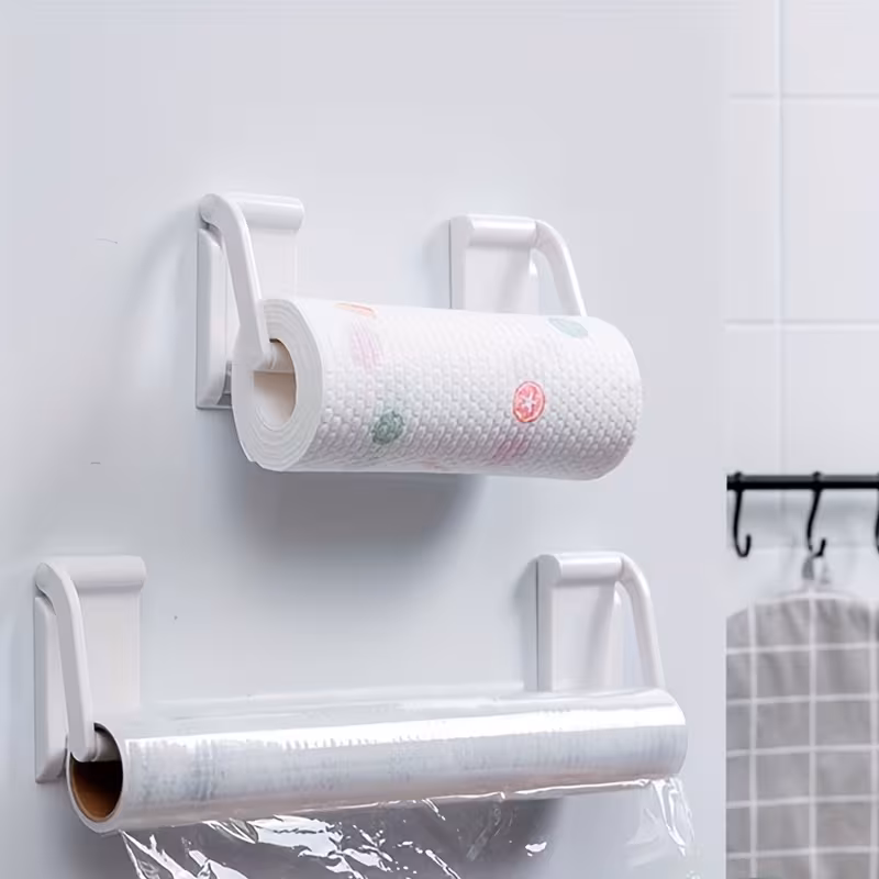 1 space saving adjustable kitchen magnetic paper towel holder wall mounted no drilling required strong magnet fits 99 of paper towel rolls refrigerators and microwaves fridge organizer minimalist storage strong magnetic Product details 6