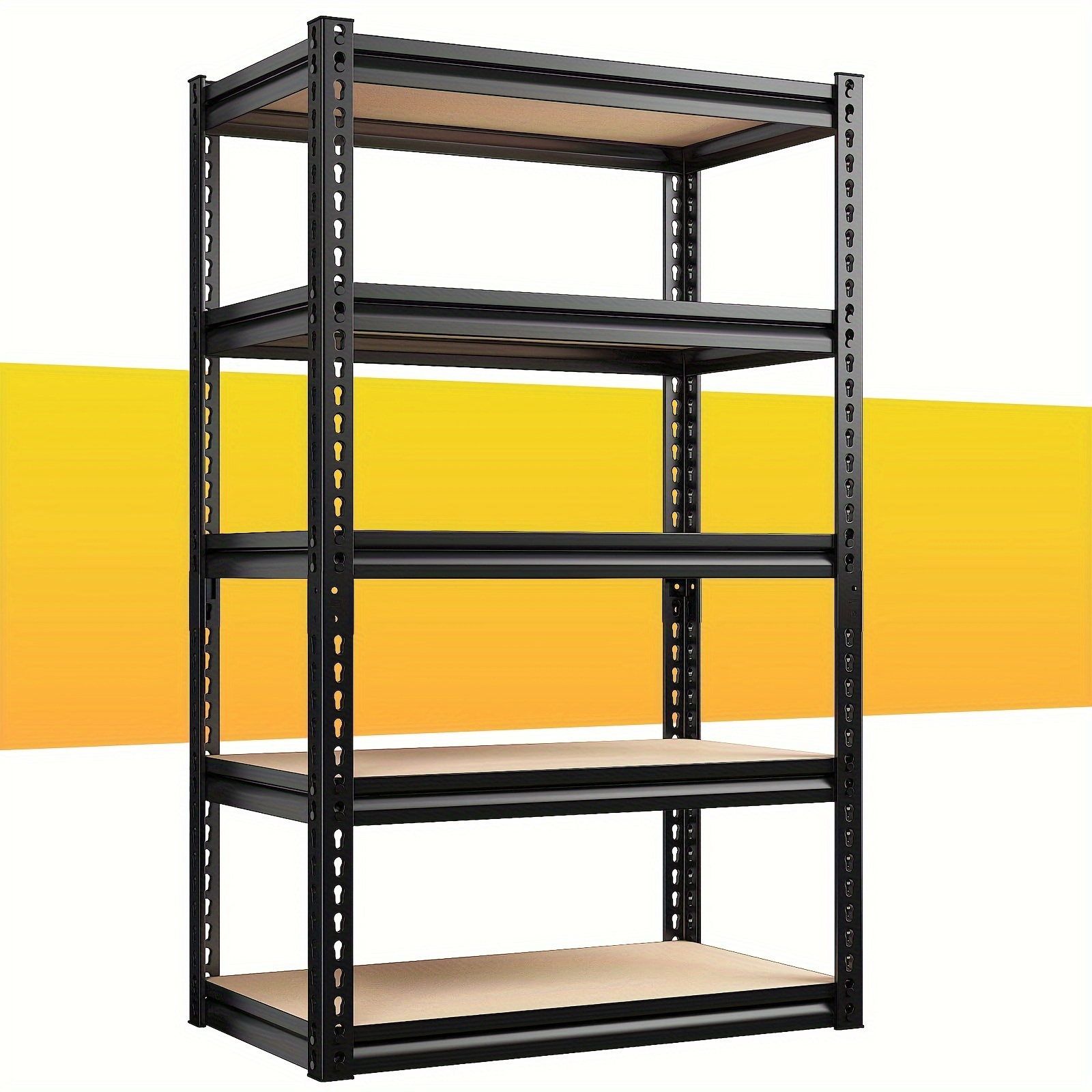 

Storage Shelves 5 Tier Garage Shelving Load 1520lbs Garage Storage Shelves, Shelving Units And Storage Adjustable Heavy Duty Shelving Utility Rack Shelf For Pantry 59.8" H X 27.6" W X 11.8" D