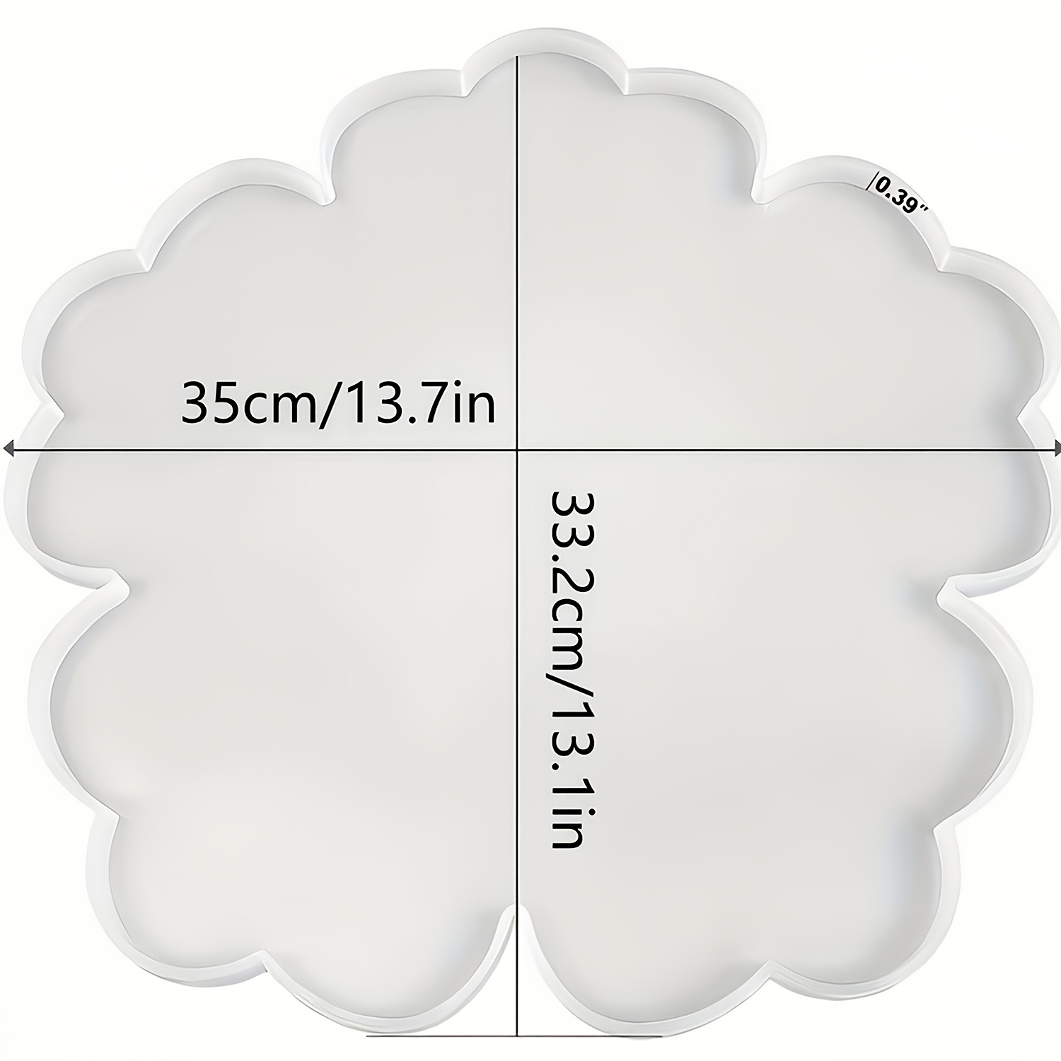 TEMU Large/small Flower Epoxy Resin Mold Suitable For Diy Crafts - Multi-cavity Compatible For Resin Types Mold With Petal & Tray Shapes, For Home