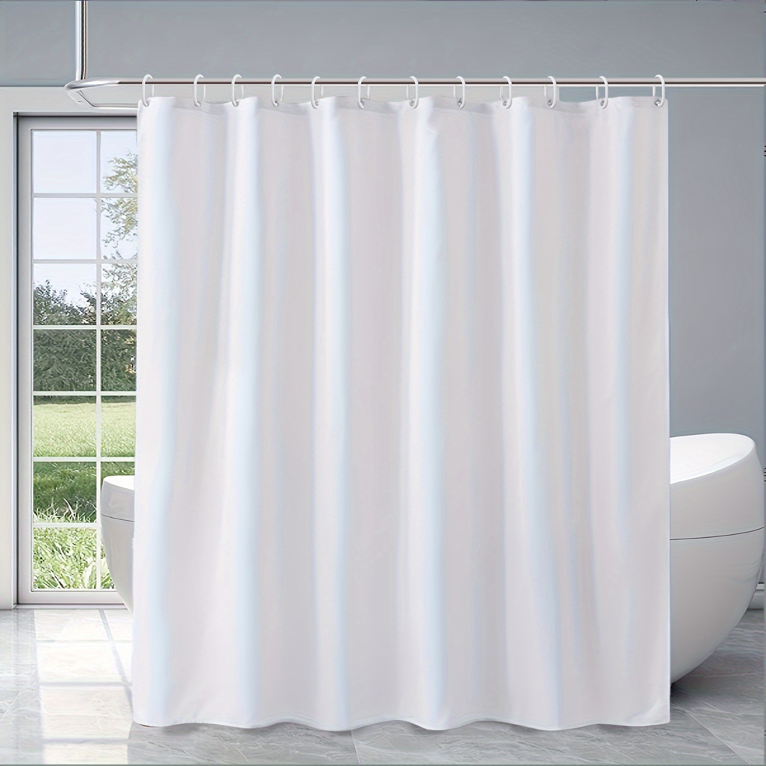 Shower Curtain Fabric Bathroom Bathroom Waterproof Partition - Temu