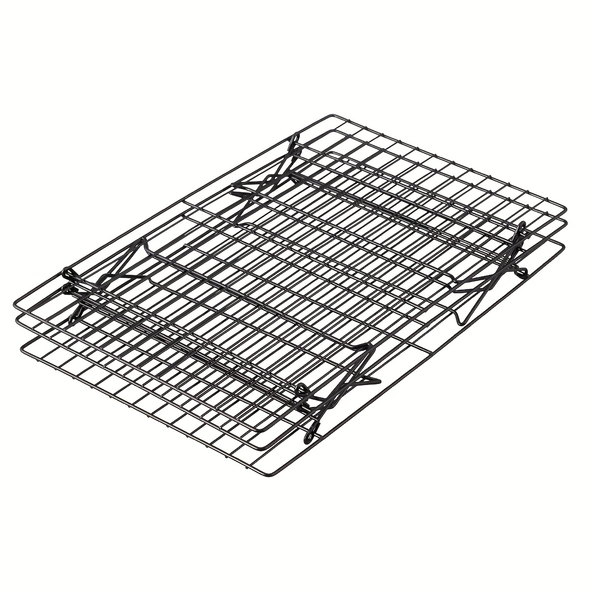 TEMU 3pcs Stackable Cooling Rack Set, 16 X 10 Inch (. 40cm X 25cm) Pastry Baking Rack, Cooling Rack For Cooking, Baking, Grilling, Dishwasher Safe