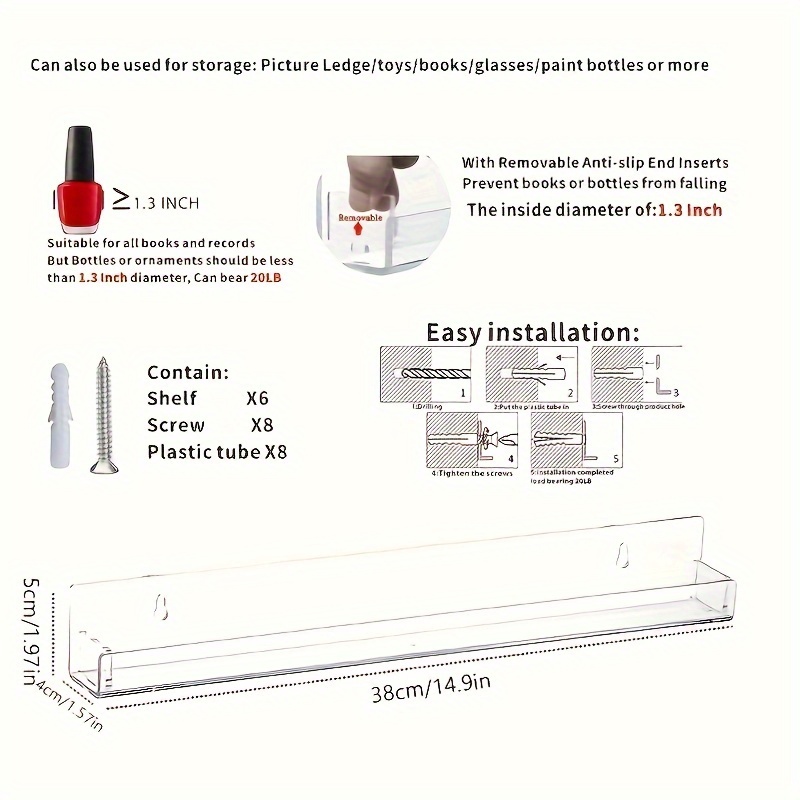 Wall Mounted Clear Acrylic Small Anime Action Figure Temu New Zealand
